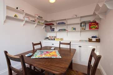 The little snug has a games/jigsaw table and an amazing choice of games, puzzles and toys.