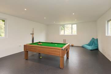 Another view of the games-room. Excellent for all ages, especialy if there is a wet weather day.