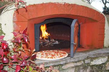 You will have fun using the pizza oven