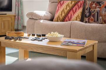 This relaxing space is ideal for relaxing with family or friends.