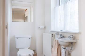 The handy downstairs cloakroom.