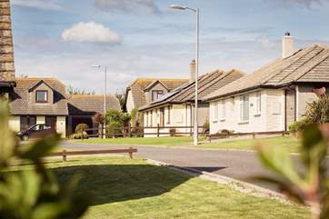 This quiet cul-de-sac location of Park En Skellaw with Overstrand the second bungalow on the right.