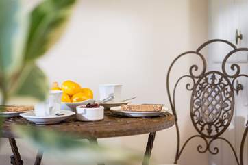 Room for two to sit with toast and a cuppa.