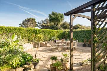 The large patio is perfect for entertaining.