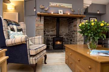 The toasty wood-burner makes this an ideal retreat all year round.