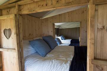 The cabin bed will be fun for children or adults!
