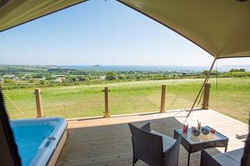 Many an hour can be spent watching the world go by on the sea and countryside below.