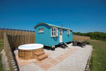 Not only the amazing view but your own hot tub too.