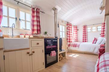 Looking towards the king-size bed.