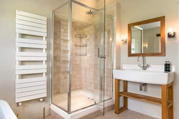 and a separate shower.