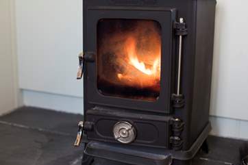 The cosy wood-burner will keep you warm in the chillier months.