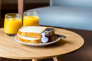 Breakfast at home or pop across to the hotel.