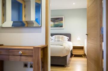 A view into one of the bedrooms.