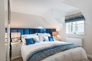The master bedroom with a super-king size bed.
