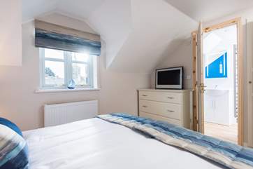 The master bedroom has an en suite shower-room but do mind your head as you leave this side of the bed as the ceiling slopes by the window.