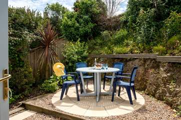 The perfect spot for a glass of wine in the sunshine.