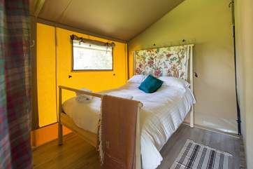The super comfy 5 foot bed beckons after a day of fresh air.