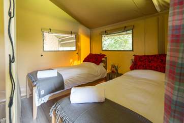 The twin room has 3 foot beds to fall into at the end of a fun-packed day.