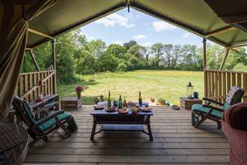 The view from your deck, plenty of room for rounders, football or just watching the wildlife.