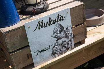 All welcome at Mukota including your beloved dog.