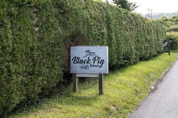 This sign marks your journey's end and the beginning of your holiday.