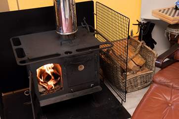 The wood-burner will keep you toasty warm.