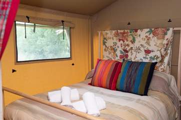 The super comfy 5 foot bed beckons after a day of fresh air.