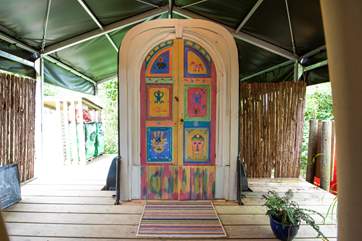 This quirky en suite surprise, is in a former horse box!