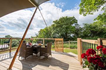 Dine inside or outside, there's plenty of space.