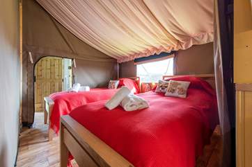 The twin room has gorgeous bedding too, hot water bottles are available for super warm cosy feet.