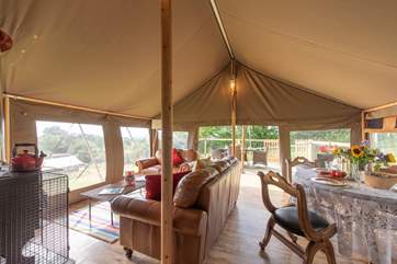 So much thought and care has been put into this luxury tent.