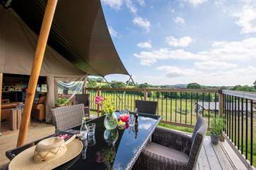 Murciano has great views across the farm and the surrounding countryside.