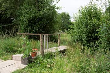 There is a chuck wagon located across this pretty bridge from The Bothy.
