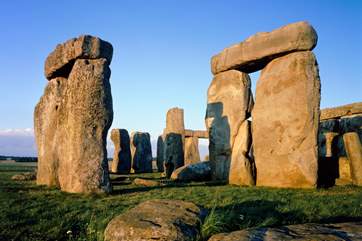 Prehistoric Stonehenge is a 40 minute drive,(photograph copyright English Heritage).