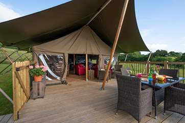 Room for all the family to laze on the decking with a leisurely breakfast.