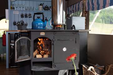 The range will keep you toasty warm in the cooler months.