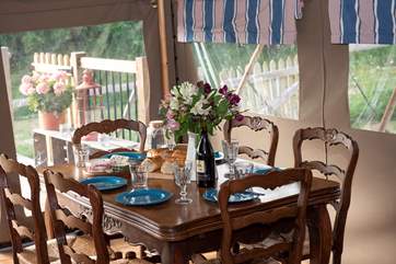 Dine inside or out, the choice is yours.