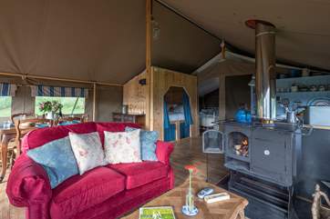 The sofas are perfect for relaxing after a day out and about.