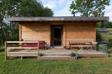 A close up of the lovely Bothy.