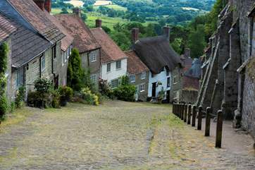 Iconic Gold Hill in Shaftesbury.