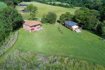 Here you can see Mukota and The Bothy in the foreground and Murciano and Gascon in the meadow beyond.