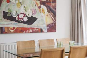 Artwork in the dining-area.