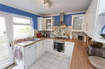 The well equipped kitchen.
