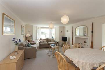 The large living and dining area.