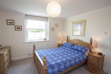 The spacious master bedroom.