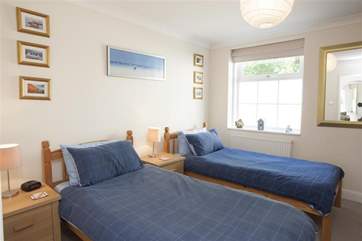 The twin bedroom.