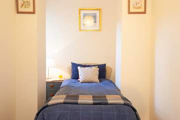 The cosy single room is perfect for a child or young person.