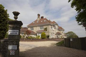 The entrance to the Manor.