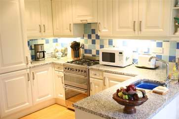 The kitchen has everything you might need.