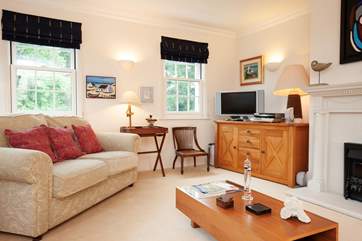 You're sure to find the sitting room inviting and comfortable.